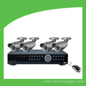 CCTV Digital Network Camera Surveillance Kit with One Digital Video Recorder and Four Cameras
